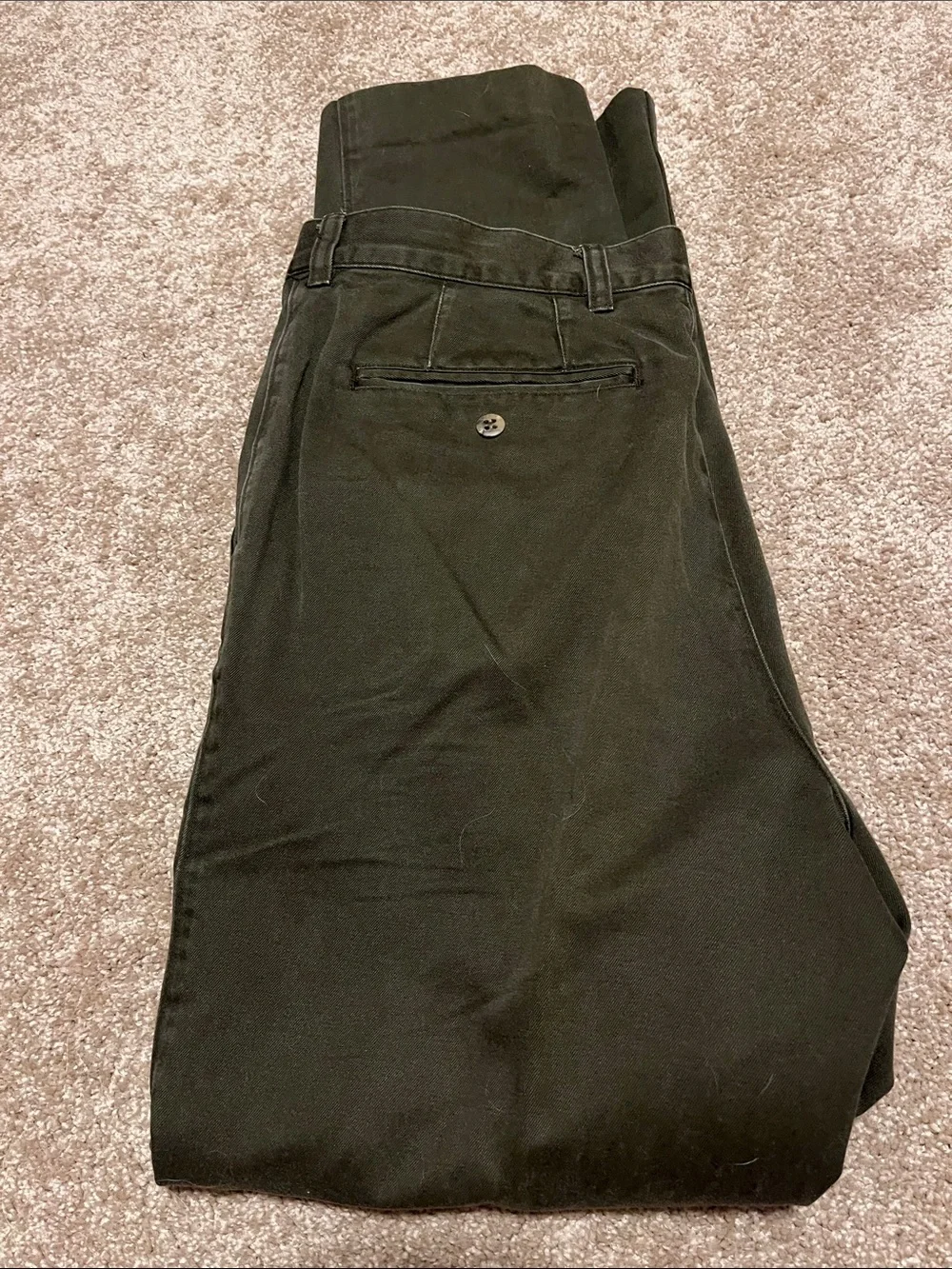 Vintage Banana Republic Men's Dark brown Chinos